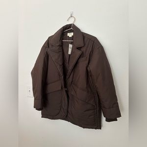 Anthropologie Maeve Padded Cocoon Blazer